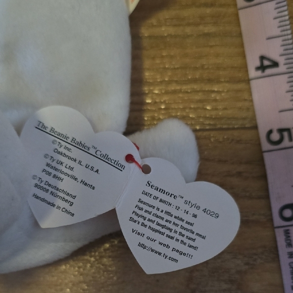 BOGO Ty White Seal Plush Toy - Picture 3 of 5